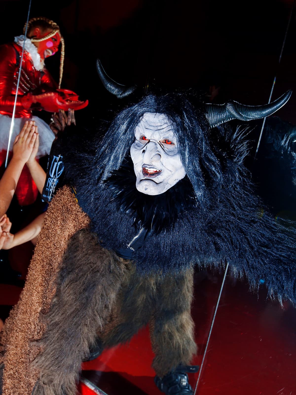 Horned performer at Holy Mountain, New York