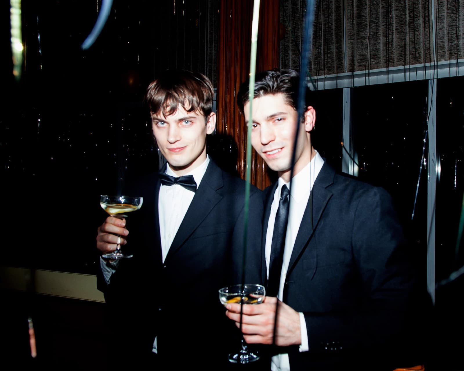 Champagne and streamers on New Year's Eve at The Standard, New York