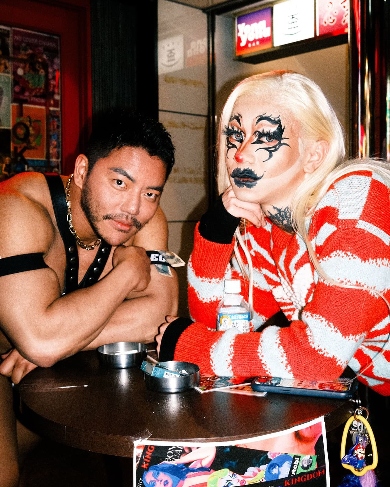Late night at a tiny bar in Tokyo